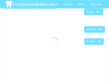 Tablet Screenshot of confidentsmiledentistry.com